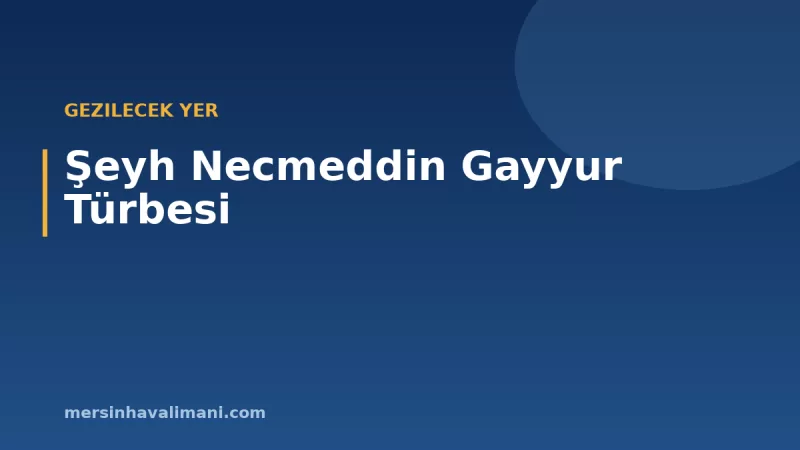 Şeyh Necmeddin Gayyur Türbesi