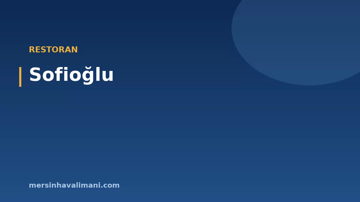 Sofioğlu