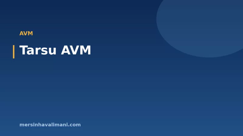Tarsu AVM